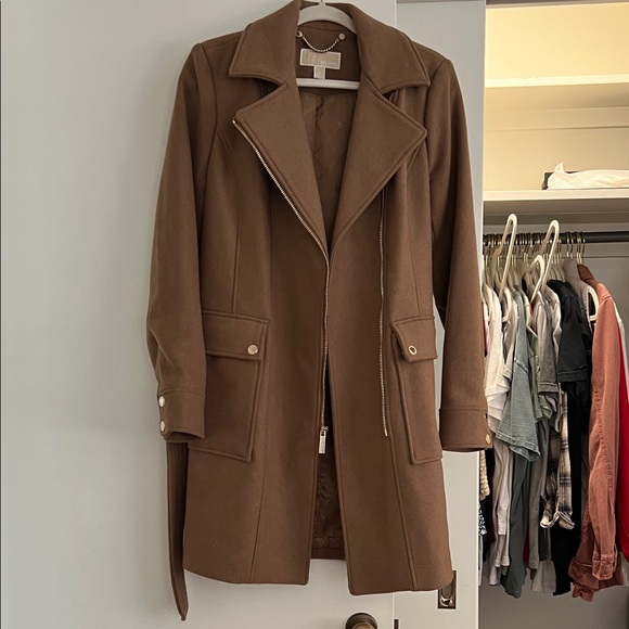 Michael Kors Brown Trench Coat - Picture 1 of 4